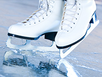 Pista di pattinaggio sul ghiaccio