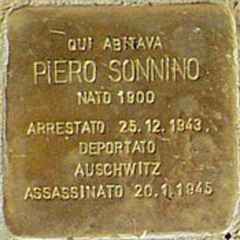 Pietra inciampo Sonnino Milano